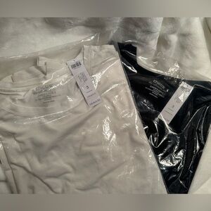 Chico’s Ultimate Tee - black and ecru - Size 3 - NWT